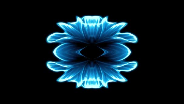 Fleur ornementale fleur kaléidoscope motif mobile animation fond - Nouvelle forme de vacances de qualité coloré mouvement universel dynamique animé joyeux cool belle séquence vidéo de musique — Video