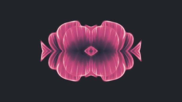 Декоративный цветущий цветок калейдоскоп движущийся рисунок анимации фон - новое качество праздничной формы красочные универсальные движения динамические анимированные радостные прохладные красивые видео — стоковое видео