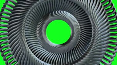 Altın metal zincir göz döner hareketli sıvı sorunsuz döngü Animasyon 3d hareketli grafik arka planı yeşil yeni kalite endüstriyel techno inşaat fütüristik serin güzel neşeli video görüntüleri üzerinde daireler