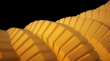 Yılan solucan omurga gibi 3d vites mekanizması sorunsuz döngü soyut animasyon arka plan yeni kalite renkli serin güzel güzel video görüntüleri döndürme
