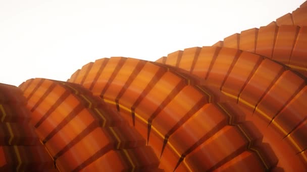 Schlangenwurm Stachel wie 3D-Zahnräder Drehmechanismus nahtlose Schleife abstrakte Animation Hintergrund neue Qualität bunt cool schön schöne Videomaterial — Stockvideo