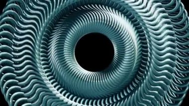 Yeşil metal zinciri göz döner hareketli sıvı sorunsuz döngü Animasyon 3d hareket grafik yeni kalite endüstriyel techno inşaat fütüristik serin güzel neşeli video görüntüleri arka plan daire