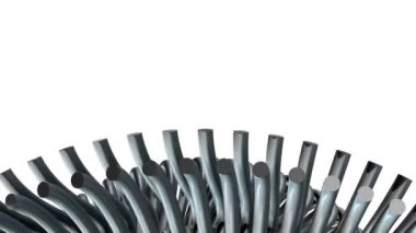 öğeleri sorunsuz döngü Animasyon 3d hareket grafik yeni kalite endüstriyel techno inşaat fütüristik serin güzel neşeli video görüntüleri arka plan hareketli dönen altın gümüş metal dişli zincir