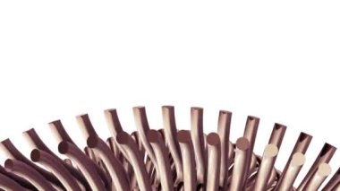 öğeleri sorunsuz döngü Animasyon 3d hareket grafik yeni kalite endüstriyel techno inşaat fütüristik serin güzel neşeli video görüntüleri arka plan hareketli dönen altın bronz metal dişli zincir