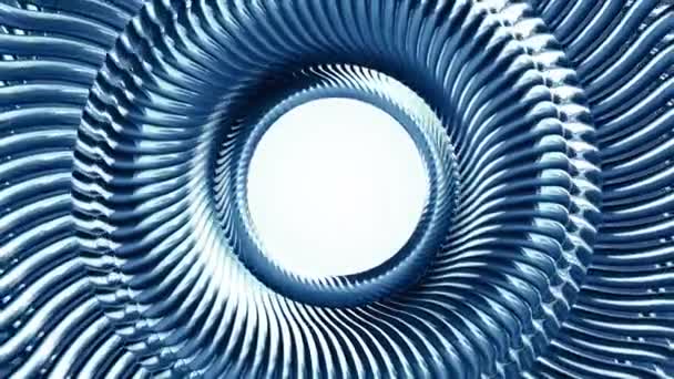 Fluide mouvement rotatif or chaîne métallique cercles des yeux boucle sans couture animation 3d motion graphiques arrière-plan nouvelle qualité industrielle techno construction futuriste cool agréable joyeuse séquence vidéo 