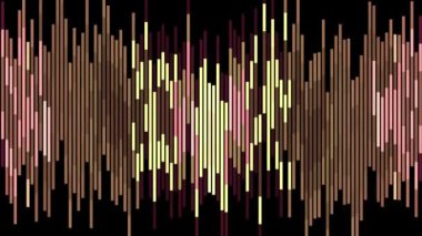 Evrensel hareket dinamik animasyonlu renkli neşeli glamour retro vintage dans müzik video görüntüleri yumuşak kahverengi renk hareketli dikey piksel blok arka plan animasyon yeni kaliteli tatil