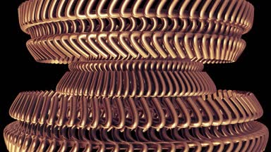 öğeleri sorunsuz döngü Animasyon 3d hareket grafik yeni kalite endüstriyel techno inşaat fütüristik serin güzel neşeli video görüntüleri arka plan hareketli dönen altın altın metal dişli zincir