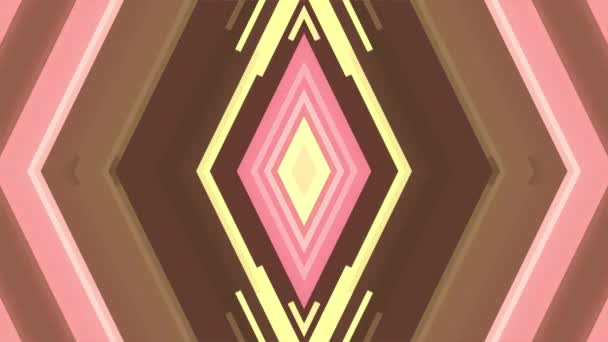 Абстрактный мягкий коричневый цвет движущегося диагонального алмазного пикселя блока фоновая анимация Новый качественный праздник универсальное движение динамичный анимированный красочный гламурный ретро винтажный танцевальный клип — стоковое видео