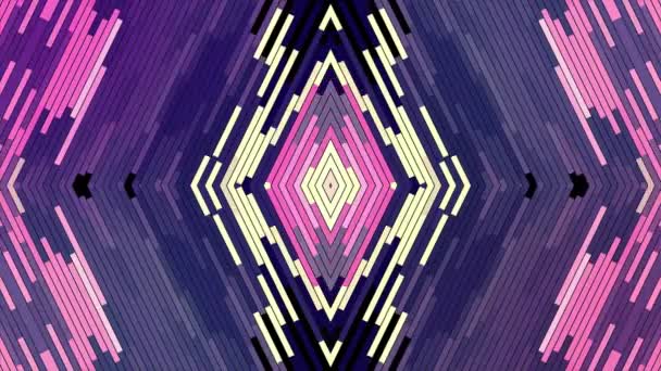 Abstrait doux violet couleur mouvement diagonale diamant pixel bloc fond animation Nouvelle qualité vacances universel mouvement dynamique animé coloré glamour rétro vintage danse musique vidéo — Video