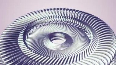 öğeleri sorunsuz döngü Animasyon 3d hareket grafik yeni kalite endüstriyel techno inşaat fütüristik serin güzel neşeli video görüntüleri arka plan hareketli dönen altın gümüş metal dişli zincir