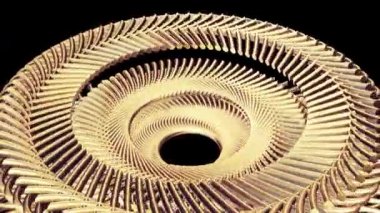 öğeleri sorunsuz döngü Animasyon 3d hareket grafik yeni kalite endüstriyel techno inşaat fütüristik serin güzel neşeli video görüntüleri arka plan hareketli dönen altın altın metal dişli zincir