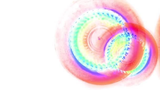 Flytta roterande abstrakt målning rainbow sömlös loop backgrond animation nya kvalitet konstnärliga joyful färgglada dynamiska universal cool nice videofilmer — Stockvideo