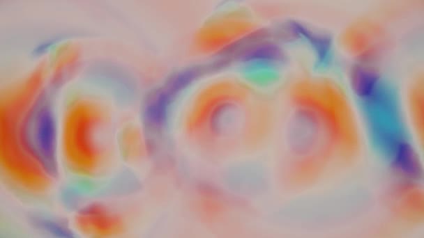 移动湍流水彩抽象画无缝环背景动画新质量艺术快乐多彩动感通用酷视频画面 — 图库视频影像