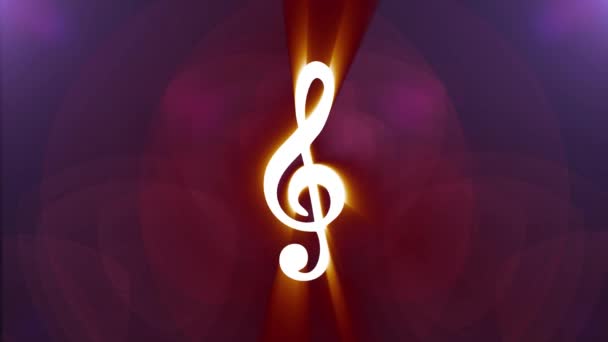 Jumpy Rgb muzyka wiolinowy symbol promienie świetlne wyświetlania animacji pętli bezszwowe tło nowej jakości uniwersalny z bliska vintage dynamiczne animowane kolorowe radosny fajne ładne wideo — Wideo stockowe