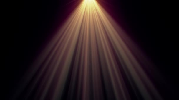Golden heaven light rays from above soft optical lens flares shiny animation  art background - new quality natural lighting lamp rays shiny effect  dynamic colorful holiday bright video footage — Stock Video ©