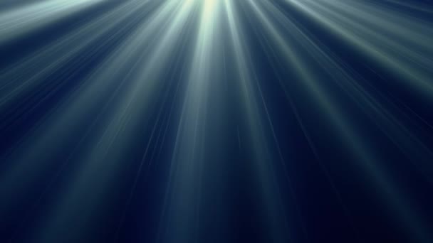 Céu azul raios de luz de cima lentes ópticas suaves chamas brilhante animação arte fundo nova qualidade natural iluminação lâmpada raios efeito brilhante dinâmico colorido feriado imagens de vídeo brilhante — Vídeo de Stock