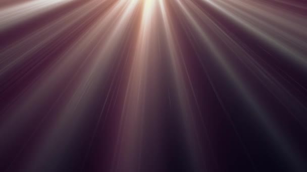 Rosa cielo raggi di luce dall'alto lenti ottiche morbide bagliori brillante animazione arte sfondo - nuova qualità naturale illuminazione lampada raggi effetto lucido dinamico colorato vacanza luminoso video — Video Stock