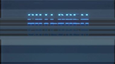 Retro video oyunu çocukların kelime metin bilgisayar eski tv arıza parazit gürültü ekran animasyon sorunsuz döngü yeni kalite evrensel vintage hareket dinamik animasyonlu arka plan renkli neşeli video m