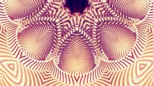 brillant ornemental chaîne métallique kaléidoscope boucle sans couture motif animation abstrait fond Nouvelle qualité ethnique tribale vacances natif mouvement universel dynamique cool agréable joyeux clip vidéo 