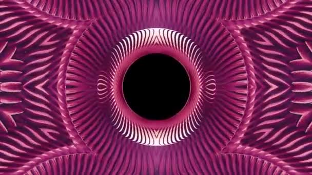 光沢のある装飾用紫メタル チェーン万華鏡シームレス ループ パターン アニメーション抽象的な背景新しい品質民族部族休日ネイティブ普遍的な動的なクールな素敵な楽しい音楽動画 — ストック動画