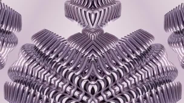 brillant ornemental chaîne métallique kaléidoscope boucle sans couture motif animation abstrait fond Nouvelle qualité ethnique tribale vacances natif mouvement universel dynamique cool agréable joyeux clip vidéo 