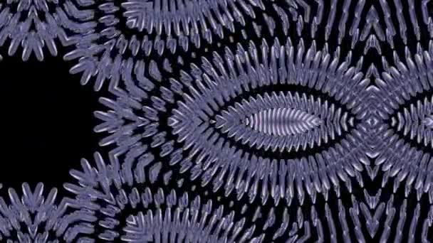 Λαμπερά διακοσμητικά ασημί μεταλλική αλυσίδα καλειδοσκόπιο αδιάλειπτη βρόχο μοτίβο κινούμενα σχέδια αφηρημένα φόντο νέα ποιότητας εθνοτική φυλετική Ενοικιαζόμενα μητρική Οικουμενική κίνηση δυναμική δροσερό ωραίο χαρούμενη μουσική βίντεο — Αρχείο Βίντεο