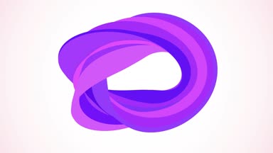Mor çörek şeker sorunsuz döngü soyut şekil animasyon arka plan yeni kalite evrensel hareket dinamik animasyonlu renkli neşeli video görüntüleri yumuşak renkler düz 3d eğri