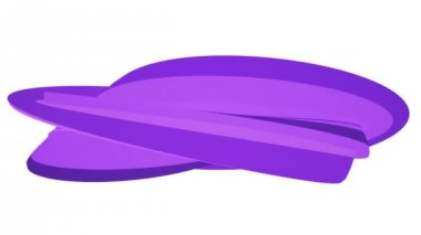 Mor şeker sorunsuz döngü soyut şekil animasyon arka plan yeni kalite evrensel hareket dinamik animasyonlu renkli neşeli video görüntüleri yumuşak renkler düz 3d eğri