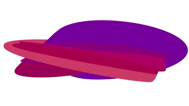 Yumuşak renkler düz 3d eğri şeker sorunsuz döngü soyut şekil animasyon arka plan yeni kalite evrensel hareket dinamik animasyonlu renkli neşeli video görüntüleri — Stok video