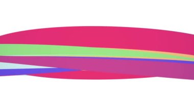 Yumuşak renkler düz 3d eğri gökkuşağı candy çizgi sorunsuz döngü soyut şekil animasyon arka plan yeni kalite evrensel hareket dinamik animasyonlu renkli neşeli video görüntüleri