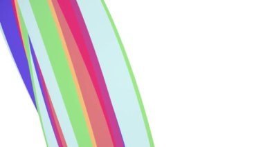 Yumuşak renkler düz 3d eğri gökkuşağı candy çizgi sorunsuz döngü soyut şekil animasyon arka plan yeni kalite evrensel hareket dinamik animasyonlu renkli neşeli video görüntüleri