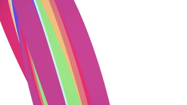 Yumuşak renkler düz 3d eğri gökkuşağı candy çizgi sorunsuz döngü soyut şekil animasyon arka plan yeni kalite evrensel hareket dinamik animasyonlu renkli neşeli video görüntüleri