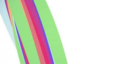 Yumuşak renkler düz 3d eğri gökkuşağı candy çizgi sorunsuz döngü soyut şekil animasyon arka plan yeni kalite evrensel hareket dinamik animasyonlu renkli neşeli video görüntüleri