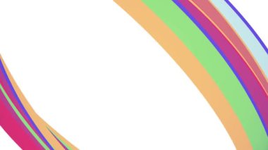 3d çapraz gökkuşağı kavisli çerçeve şeker hattı sorunsuz döngü soyut şekil animasyon arka plan yeni kalite evrensel hareket dinamik animasyonlu renkli neşeli video görüntüleri yumuşak renkler düz