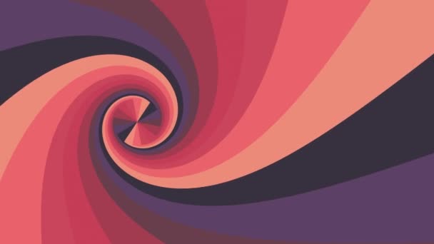 Forme spirale couleurs arc-en-ciel boucle sans couture rotation animation arrière-plan nouvelle qualité mouvement universel dynamique animé coloré joyeux cool belle séquence vidéo — Video