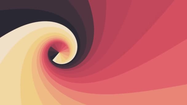 Forma a spirale arcobaleno colori senza soluzione di continuità loop rotazione animazione sfondo nuova qualità universale movimento dinamico animato colorato gioioso fresco bel video — Video Stock