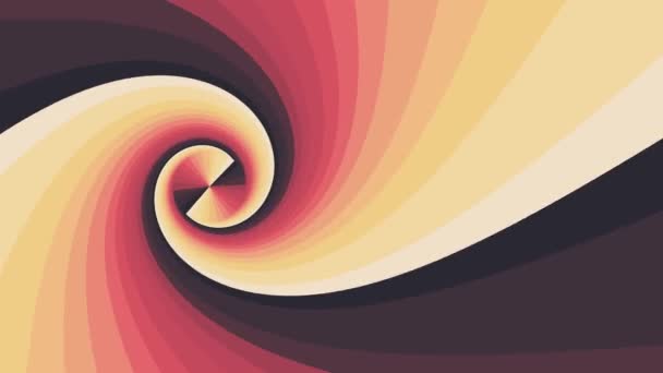 Espiral forma arco-íris cores sem costura loop rotação animação fundo nova qualidade universal movimento dinâmico animado colorido alegre legal agradável vídeo metragem — Vídeo de Stock