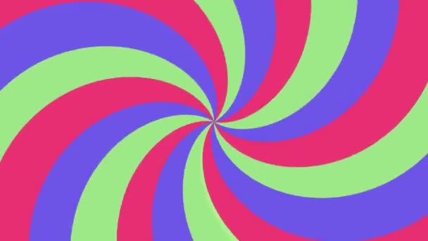 Forma espiral arco iris colores lazo sin costuras rotación animación fondo nueva calidad movimiento universal dinámico animado colorido alegre fresco agradable video metraje — Vídeo de stock