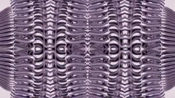 Brillante cadena de metal ornamental caleidoscopio patrón de bucle sin costuras animación fondo abstracto Nueva calidad étnica vacaciones tribales nativo movimiento universal dinámico fresco agradable alegre vídeo musical — Vídeos de Stock