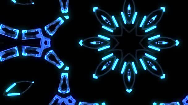 Hud färger prydnads Kalejdoskop etniska tribal psykedeliska mönster animation bakgrund loop nya kvalitet holografisk bildskärm holiday infödda universal rörelse dynamiska cool trevlig joyful musik video — Stockvideo