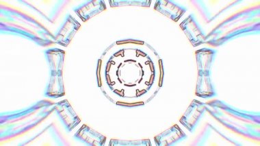 Yerel evrensel hareket dinamik serin güzel neşeli müzik video renkli çizgiler çizilmiş süs kaleydoskop etnik kabile psychedelic desen animasyon arka plan döngü yeni kaliteli tatil