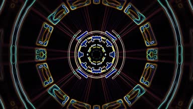 Yerel evrensel hareket dinamik serin güzel neşeli müzik video süs çiçek Dürbünü etnik kabile psychedelic desen animasyon siyah arka plan döngü yeni kaliteli tatil renkli çizgiler çizilmiş