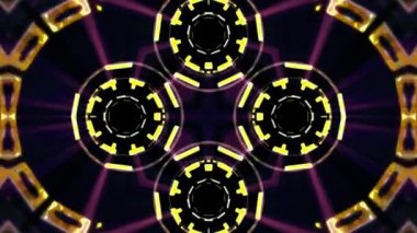 Yerel evrensel hareket dinamik serin güzel neşeli müzik video süs çiçek Dürbünü etnik kabile psychedelic desen animasyon arka plan döngü yeni kaliteli tatil