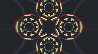 Yerel evrensel hareket dinamik serin güzel neşeli müzik video süs çiçek Dürbünü etnik kabile psychedelic desen animasyon arka plan döngü yeni kaliteli tatil