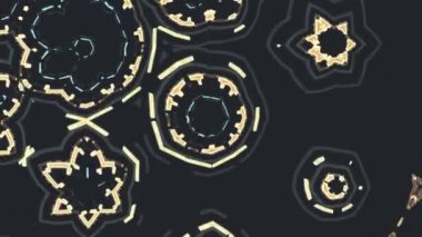 Yerel evrensel hareket dinamik serin güzel neşeli müzik video süs çiçek Dürbünü etnik kabile psychedelic desen animasyon arka plan döngü yeni kaliteli tatil