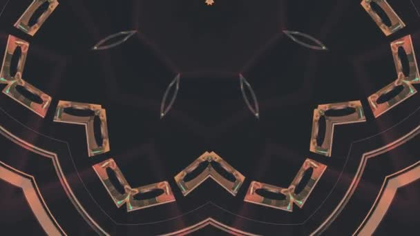 kaléidoscope ornemental ethnique tribale psychédélique motif animation fond boucle Nouvelle qualité vacances natif mouvement universel dynamique cool agréable joyeux clip vidéo 