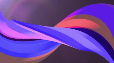 Yumuşak renkler 3d eğri hatmi ip şeker sorunsuz döngü soyut şekil animasyon arka plan yeni kalite evrensel hareket dinamik animasyonlu renkli neşeli video görüntüleri