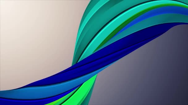 Yumuşak renkler 3d eğri hatmi ip şeker sorunsuz döngü soyut şekil animasyon arka plan yeni kalite evrensel hareket dinamik animasyonlu renkli neşeli video görüntüleri — Stok video