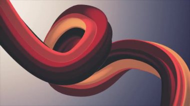 Yumuşak renkler 3d eğri hatmi ip şeker sorunsuz döngü soyut şekil animasyon arka plan yeni kalite evrensel hareket dinamik animasyonlu renkli neşeli video görüntüleri