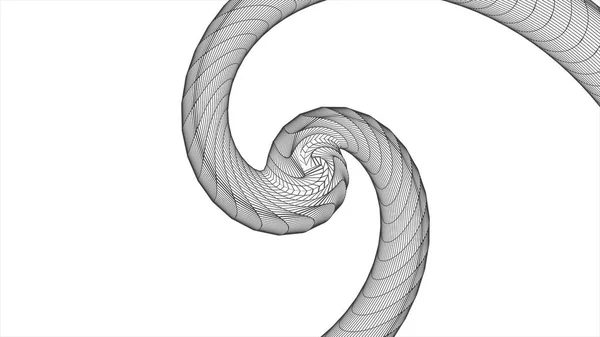 Gitternetz polygonalen Drahtgitter abstrakt Spirale Spinnen Zeichnung Animation Hintergrund neue Qualität Bewegungsgrafik retro vintage Stil cool schön schön 4k Videomaterial — Stockfoto